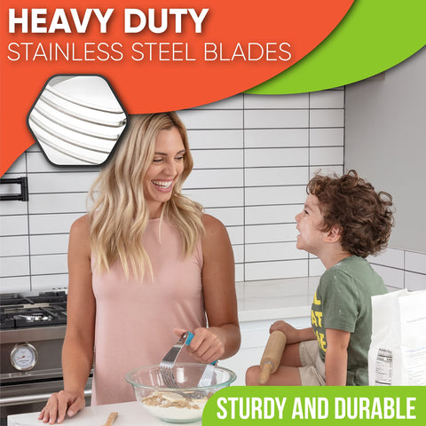 Spring Chef dough blender dishwasher-safe icon indicating simple cleanup