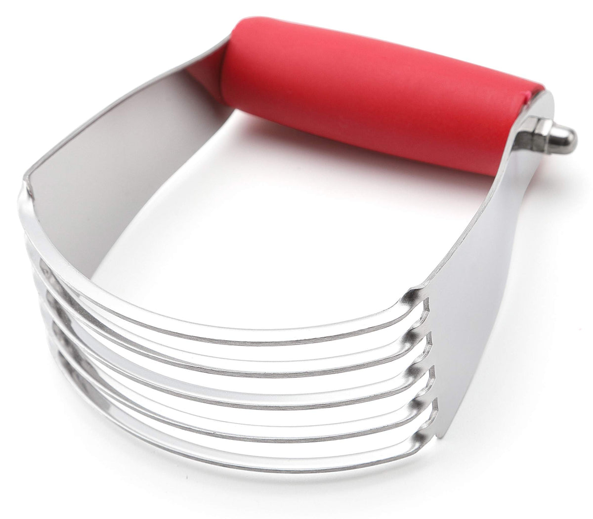 Spring Chef dough blender red profile for comfortable, efficient mixing on the counter.