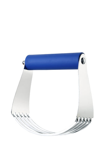 Spring Chef sapphire hue dough blender ready for baking