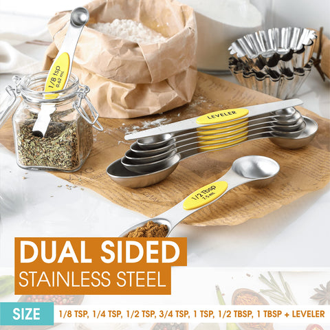Spring Chef dual-sided spoons with round end ideal for liquids.