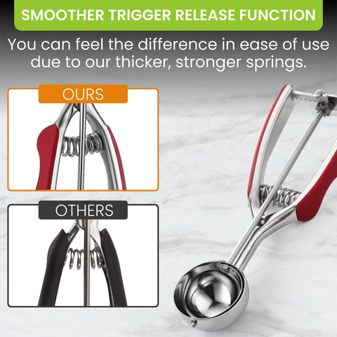 Spring Chef dishwasher-safe scoop for easy cleanup after baking.