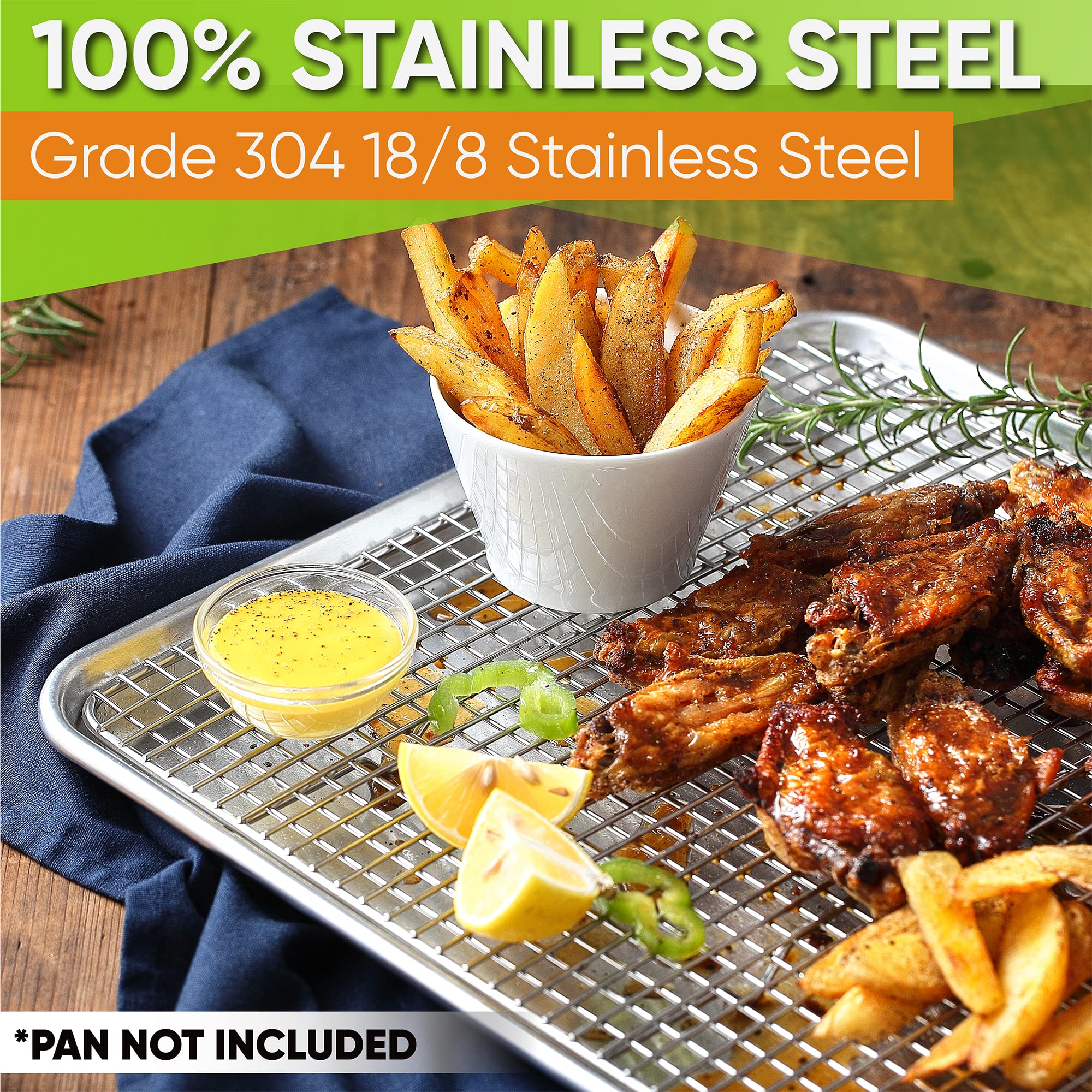 Spring Chef heavy gauge steel resists rust and warping over time