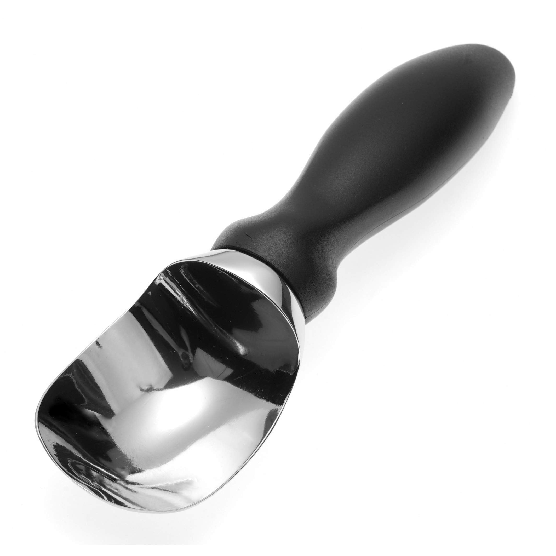 Spring Chef ice cream scoop with 18-8 stainless steel head for durable scooping.
