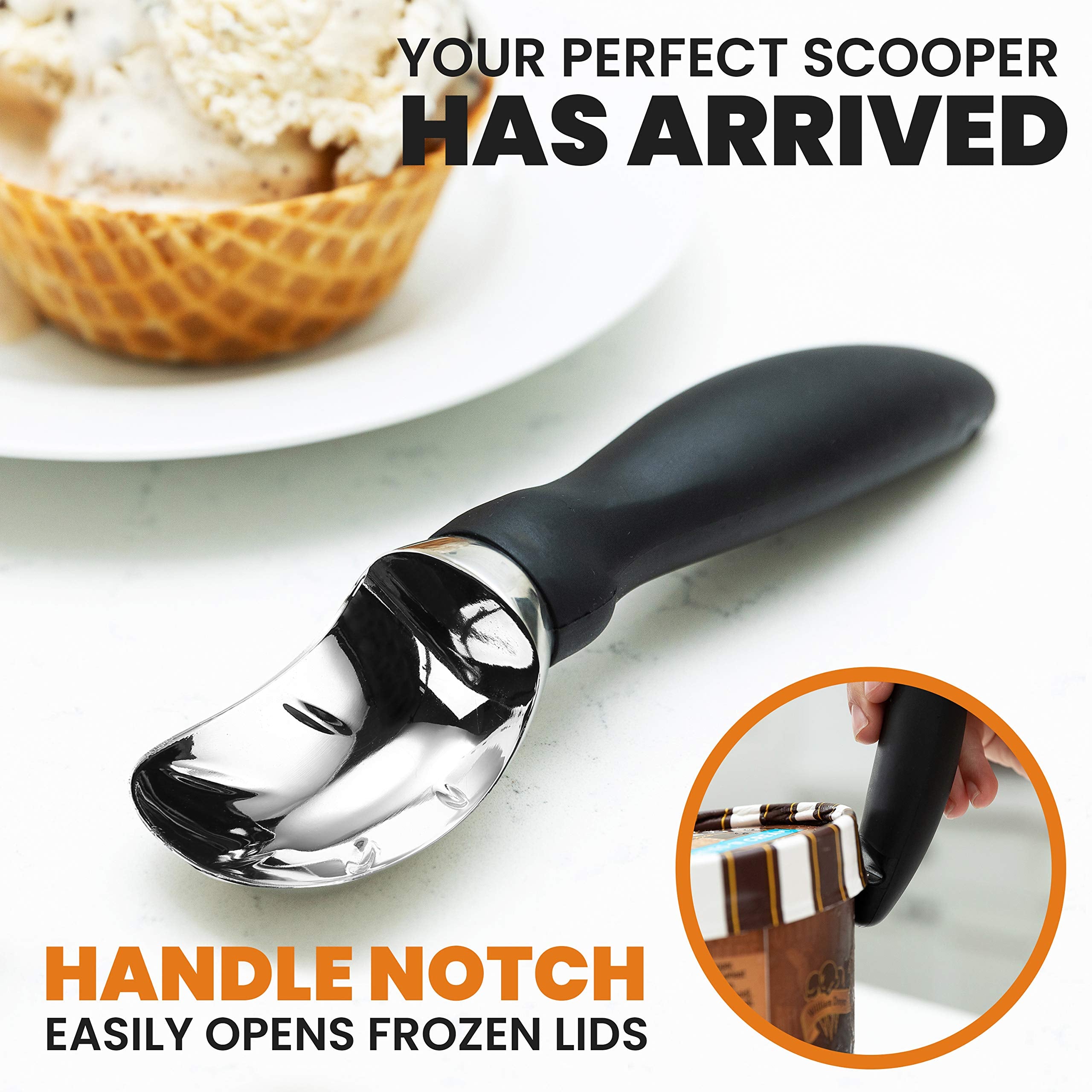 Spring Chef dishwasher safe ice cream scoops for quick cleaning