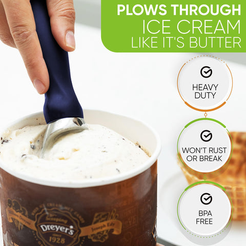 Spring Chef dishwasher-safe scoop cleans quickly after use.