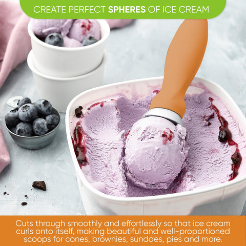 Spring Chef scoop with lid-notch design to lift container lids