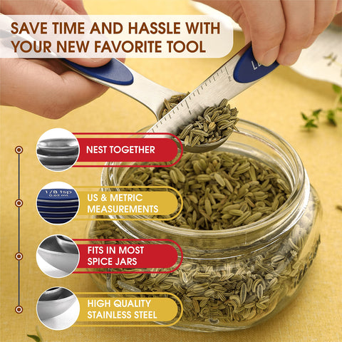 Spring Chef leveler included for precise measurement