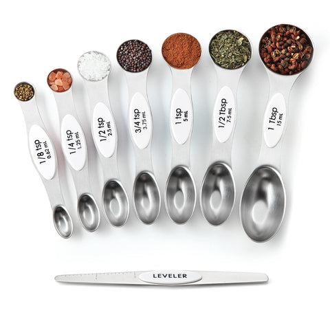 Spring Chef kitchen organization with magnetic spoons for easy access