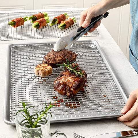 Spring Chef versatile rack for cooling and baking in home kitchen.