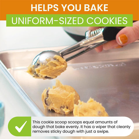 Spring Chef single-piece head minimizes dough gaps for cleaner scooping
