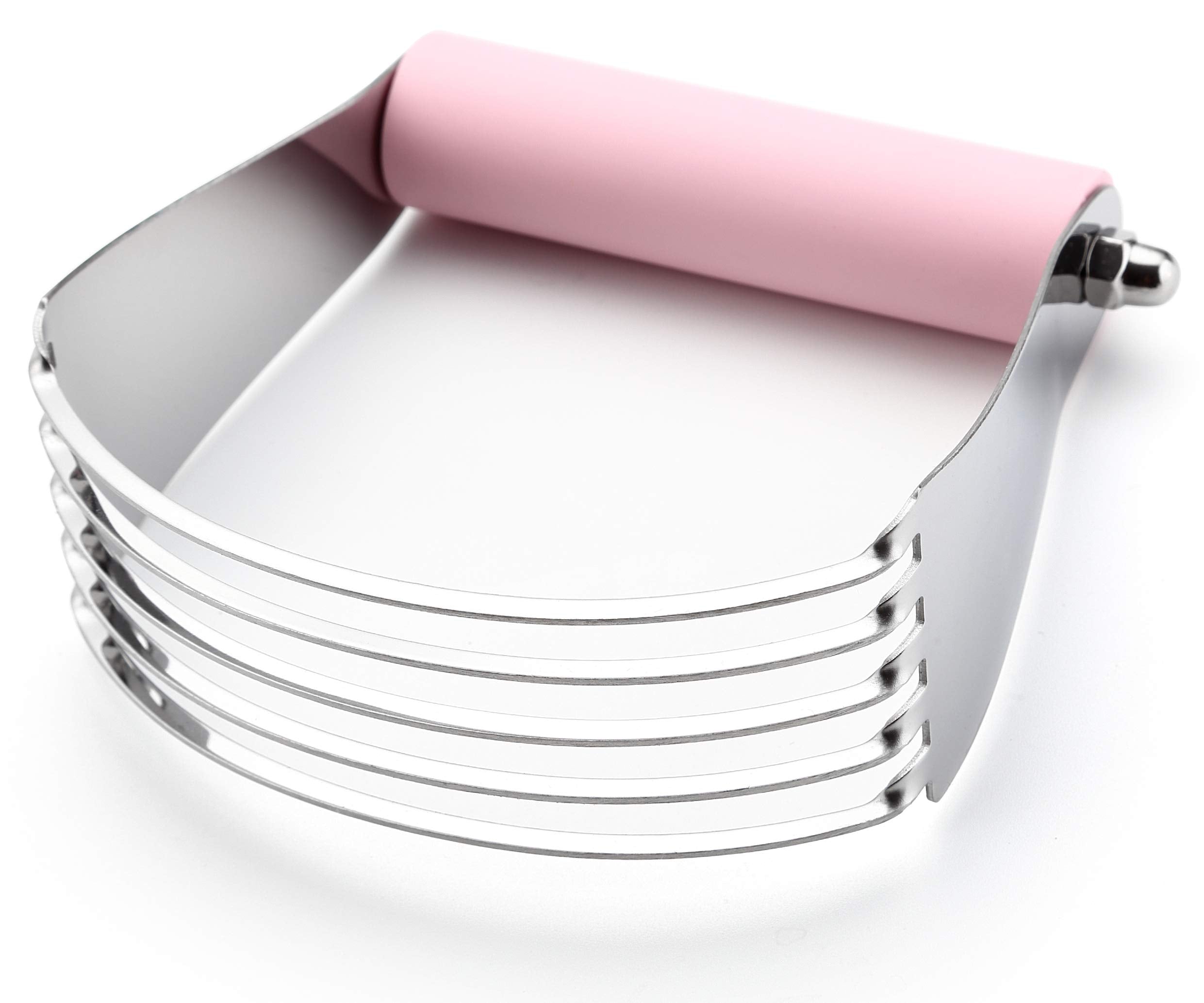 Spring Chef Large Dough Blender blade close-up shows durable metal blades for even butter mixing.