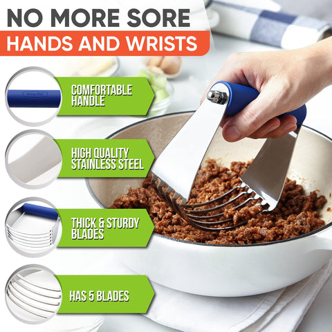 Spring Chef dough blender in bowl during dough preparation