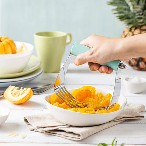 Spring Chef baking prep setup with dough blender ready to use