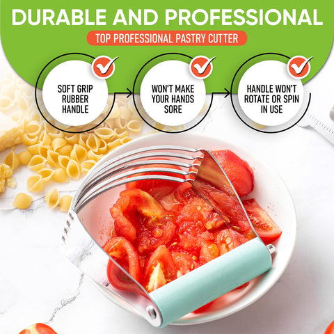Spring Chef blender with ergonomic soft grip handle for fatigue-free use