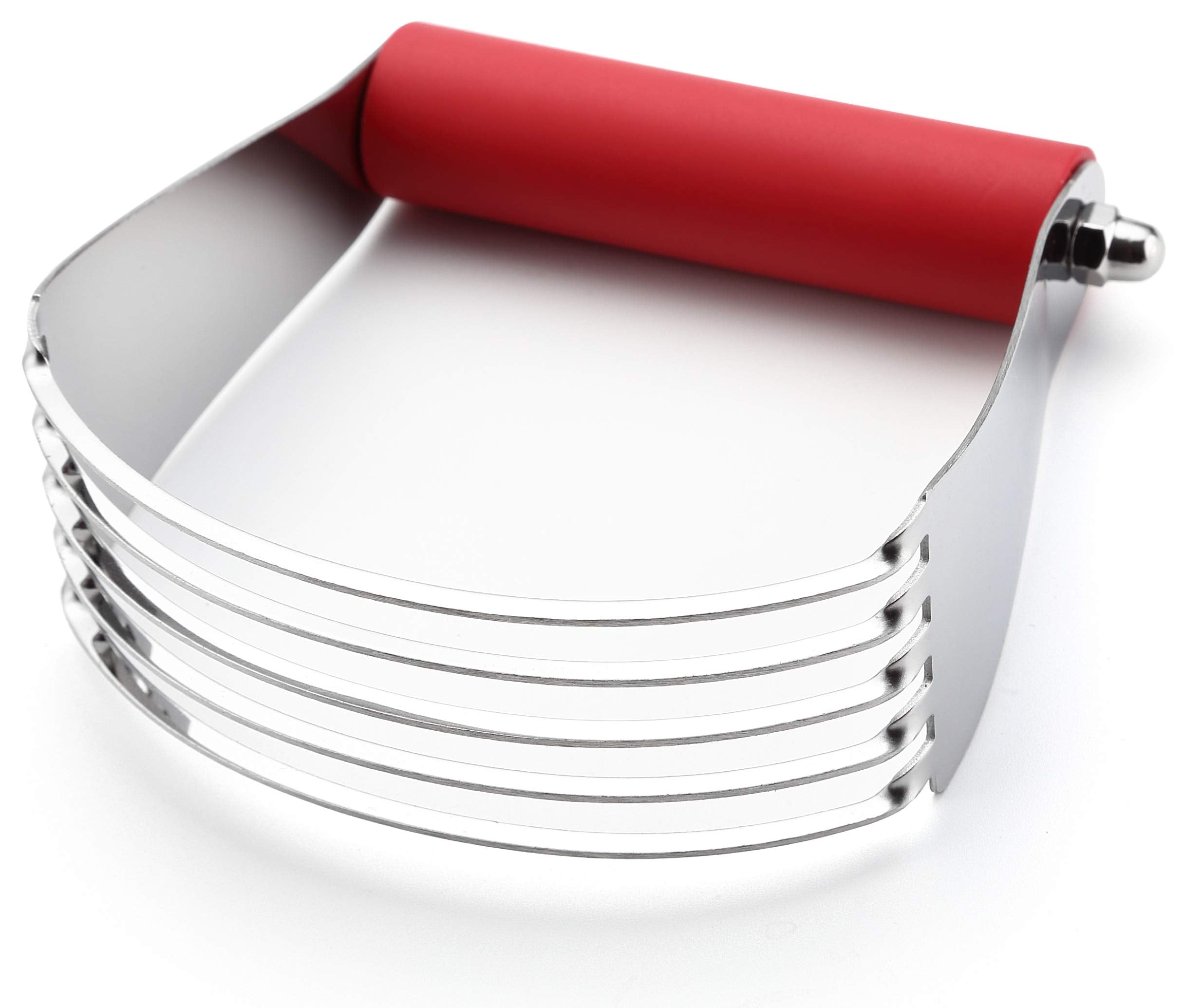 Spring Chef large red dough blender blade close-up for precise dough cutting.