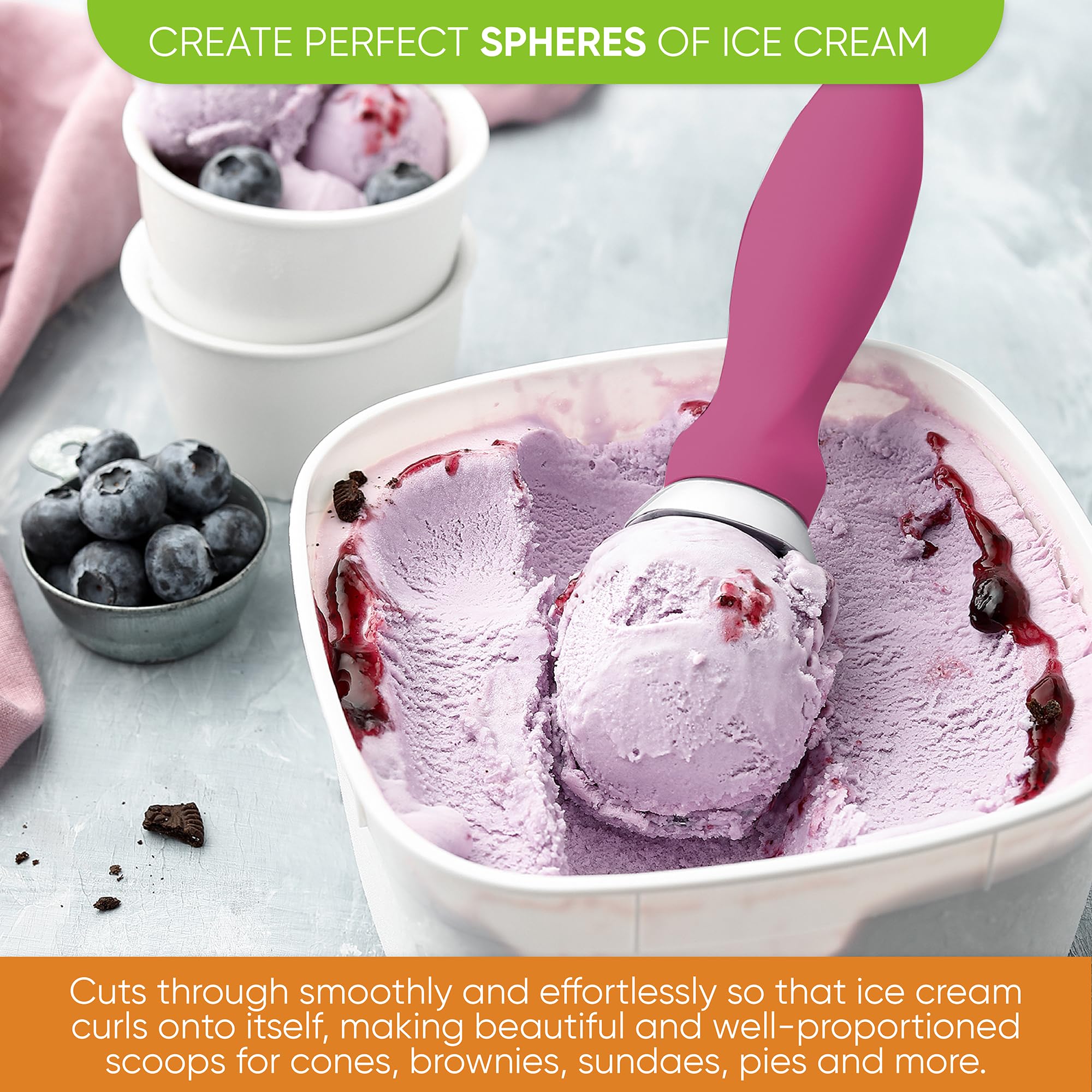 Spring Chef lid-notch feature helps lift container lids while scooping