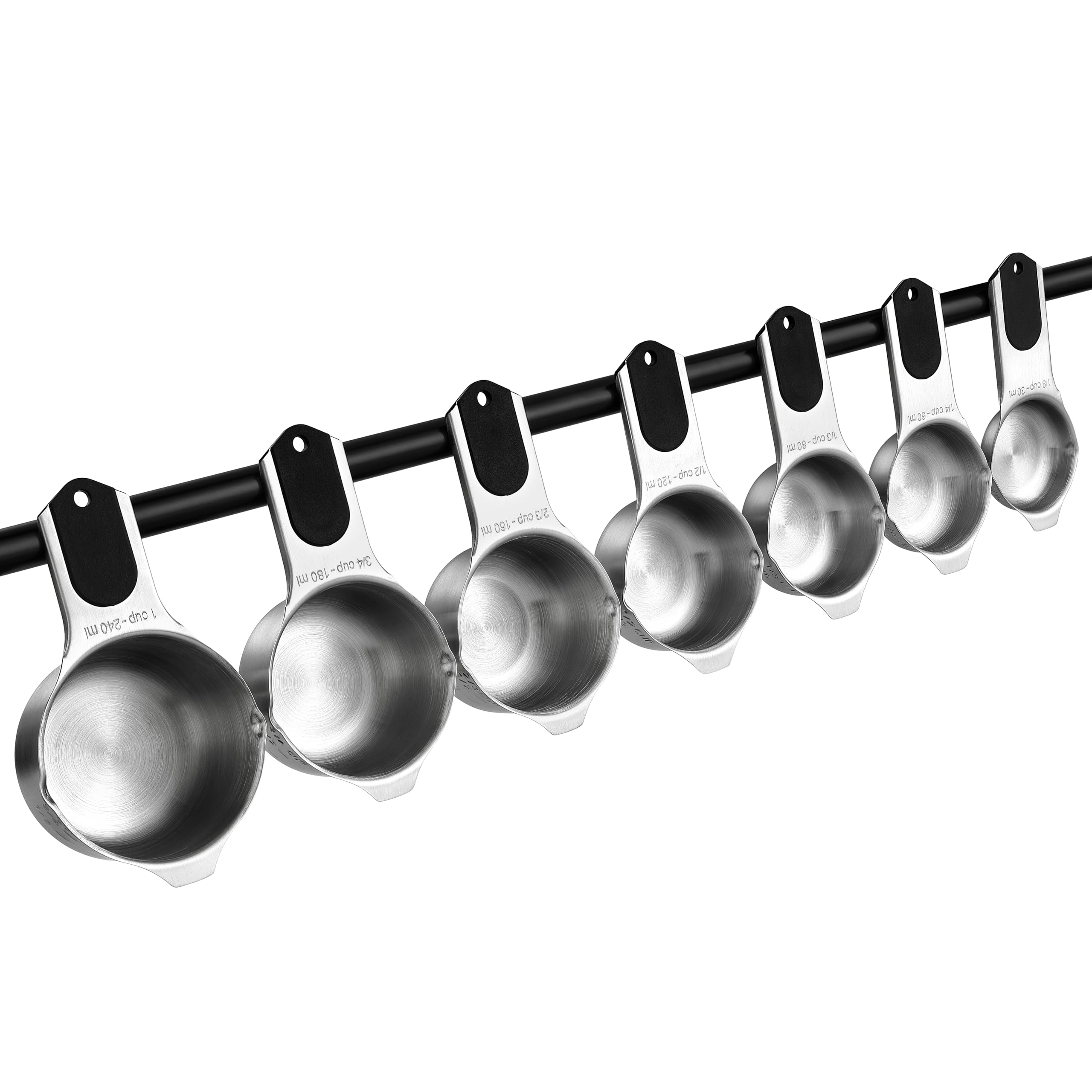 Spring Chef magnetic nesting design reduces kitchen clutter.