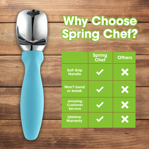 Spring Chef scoop excels at melon seeds and other prep tasks.