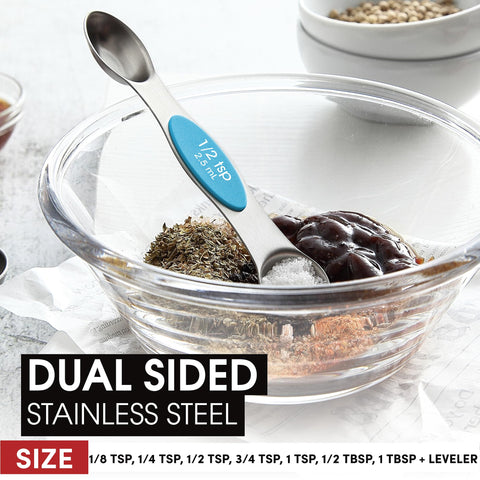 Spring Chef oval end fits spice jars to reduce waste.