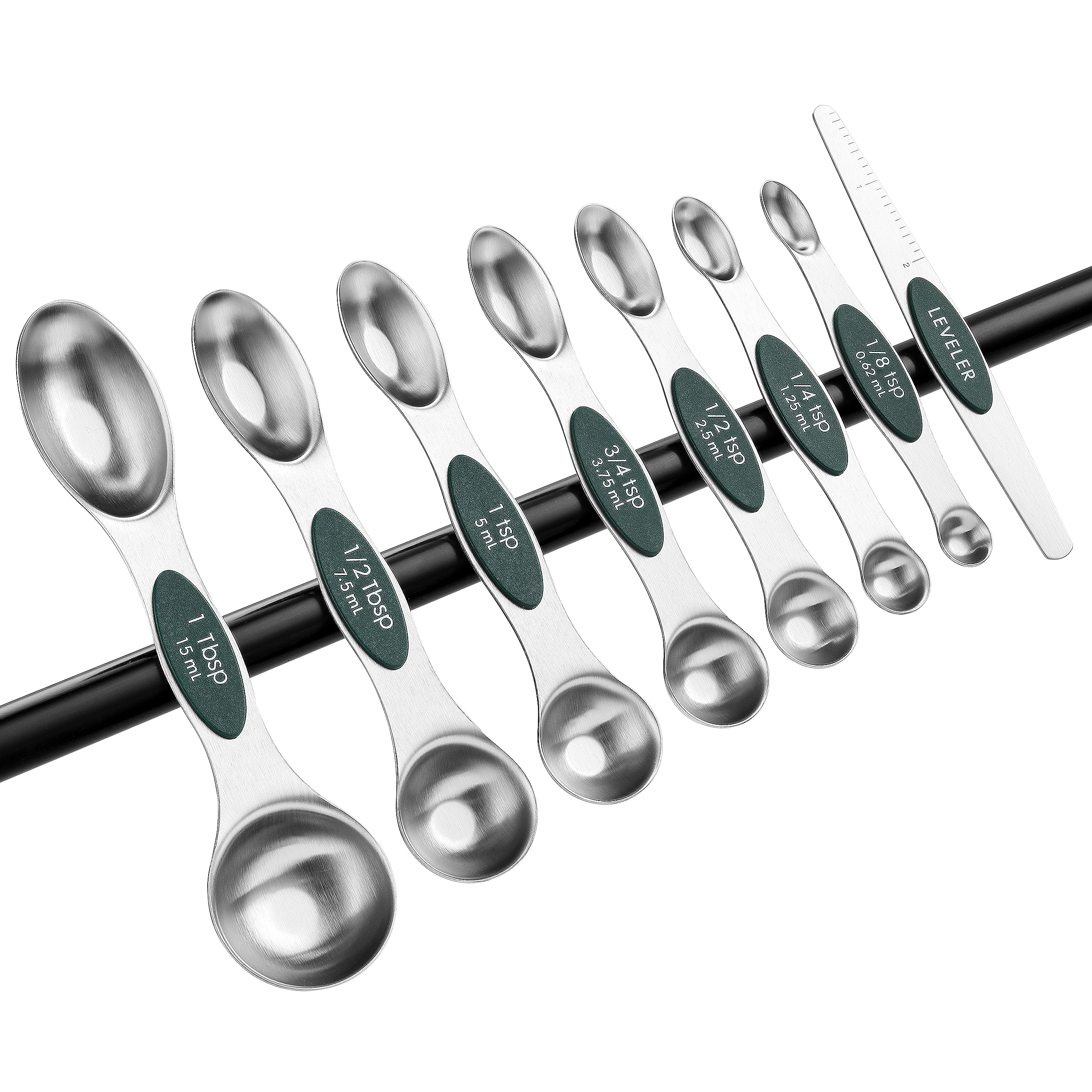 Spring Chef pine green kitchen tool combines style with practical functionality.