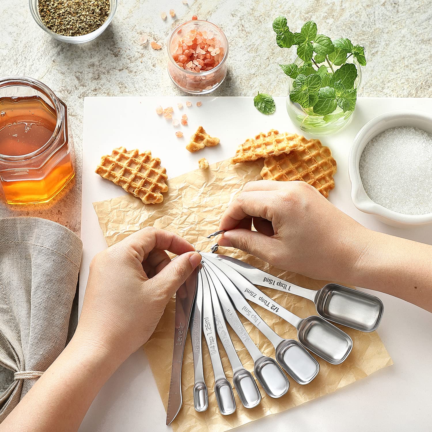 Spring Chef precise sizes support baking and cooking accuracy