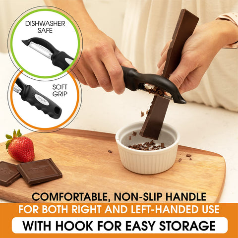 Spring Chef peeler soft grip handle for both hands