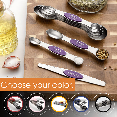 Spring Chef purple spoons are dishwasher safe for easy cleanup