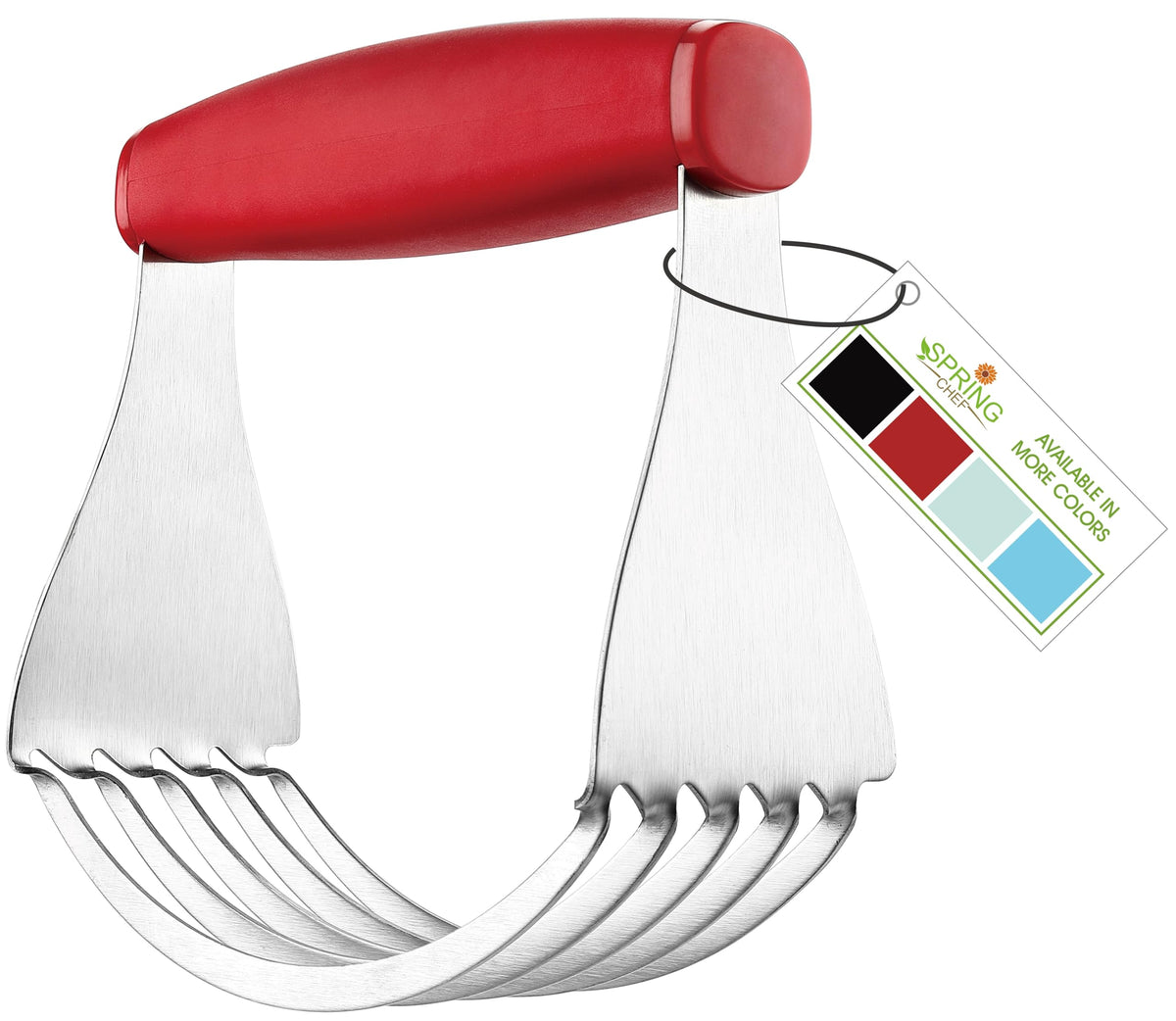 Spring Chef Red XL dough blender tool in action for efficient pastry prep