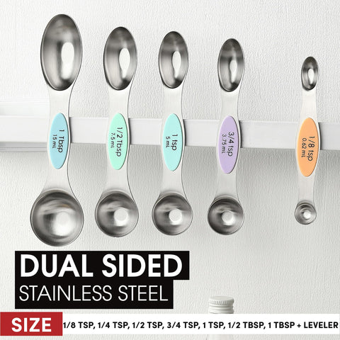 Spring Chef round-end spoon for liquids provides controlled pours.