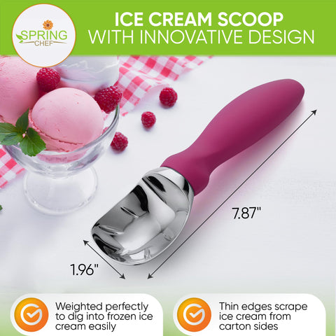 Spring Chef scoop-and-spade design curls ice cream into stylish scoops