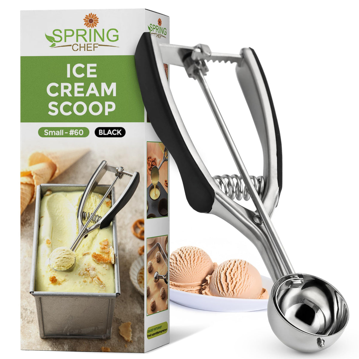 Spring Chef small 1-tablespoon cookie scoop for uniform cookies