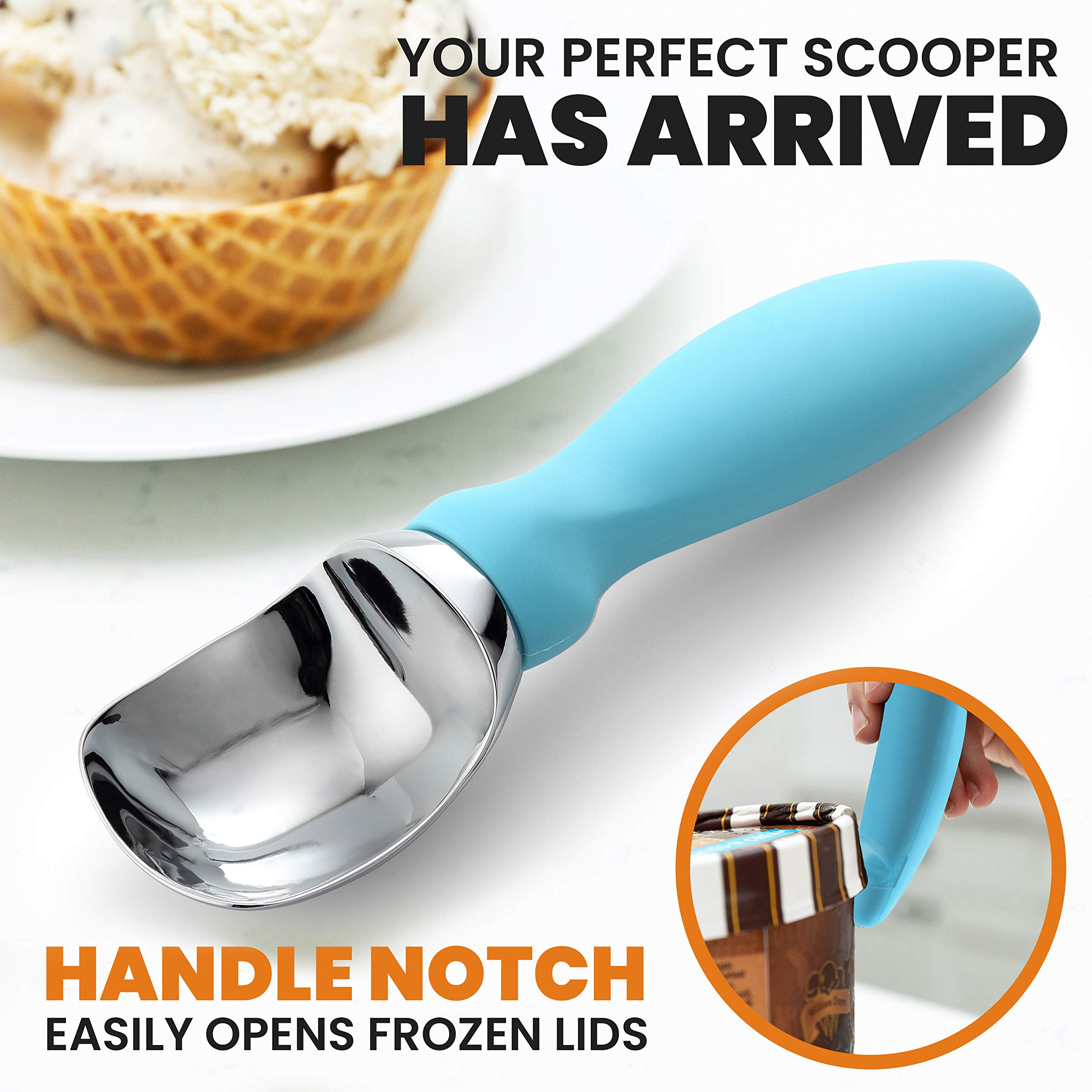 Spring Chef ergonomic design featuring a soft grip handle for comfort.
