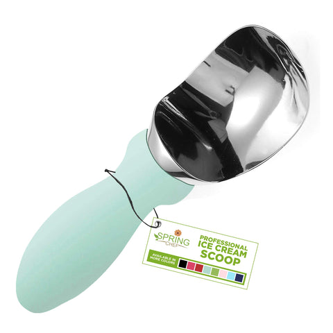 Spring Chef stainless-steel ice cream scoop head for durable scooping and smooth servings.