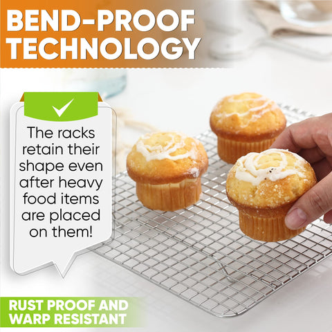 Spring Chef two-pack racks provide versatile baking, roasting, and cooling options.
