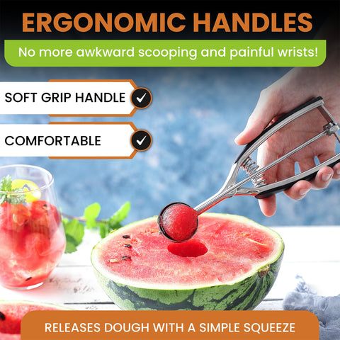 Spring Chef versatile kitchen scoop for cupcakes, meatballs, and more