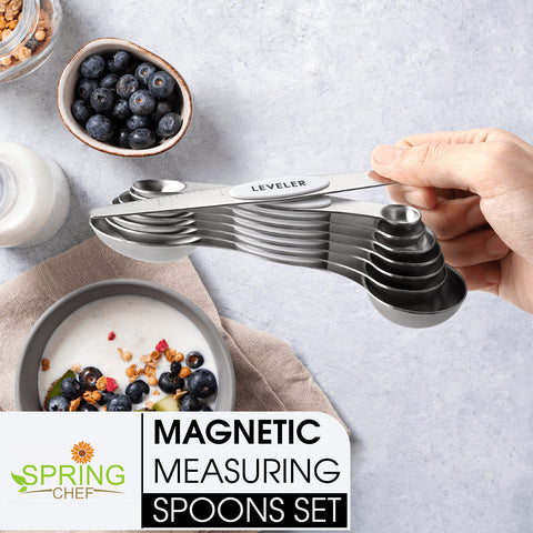 Spring Chef round-end measuring spoon designed for liquids and leveling