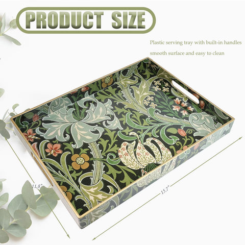 Close up of the Golden Lily tray surface, durable plastic and wipe clean finish