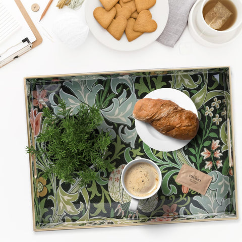Spsyrine Golden Lily tray from the side highlighting built in handles for easy carrying