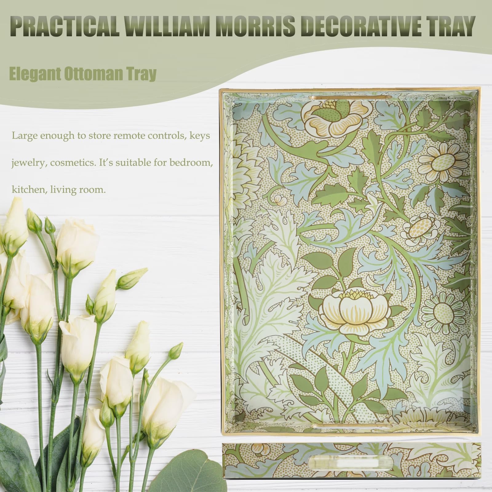 Spsyrine tray keeps cosmetics or jewelry neatly displayed