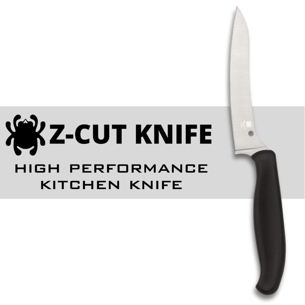 Spyderco Z-Cut knife showing durable black polypropylene handle