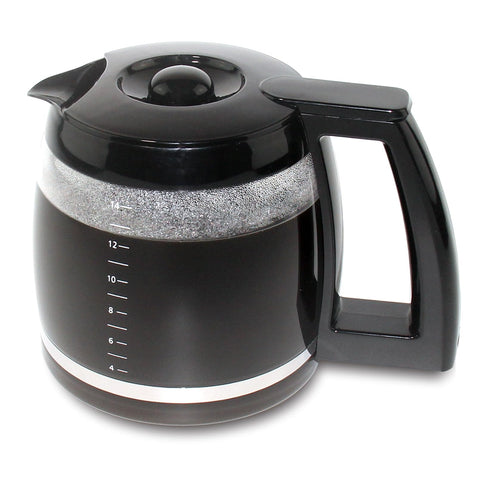 Srempat borosilicate glass carafe for durability and clarity.