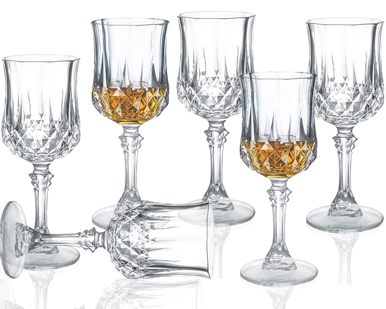 Srgeilzati cordial glasses stem 6-pack, ideal for elegant home entertaining.