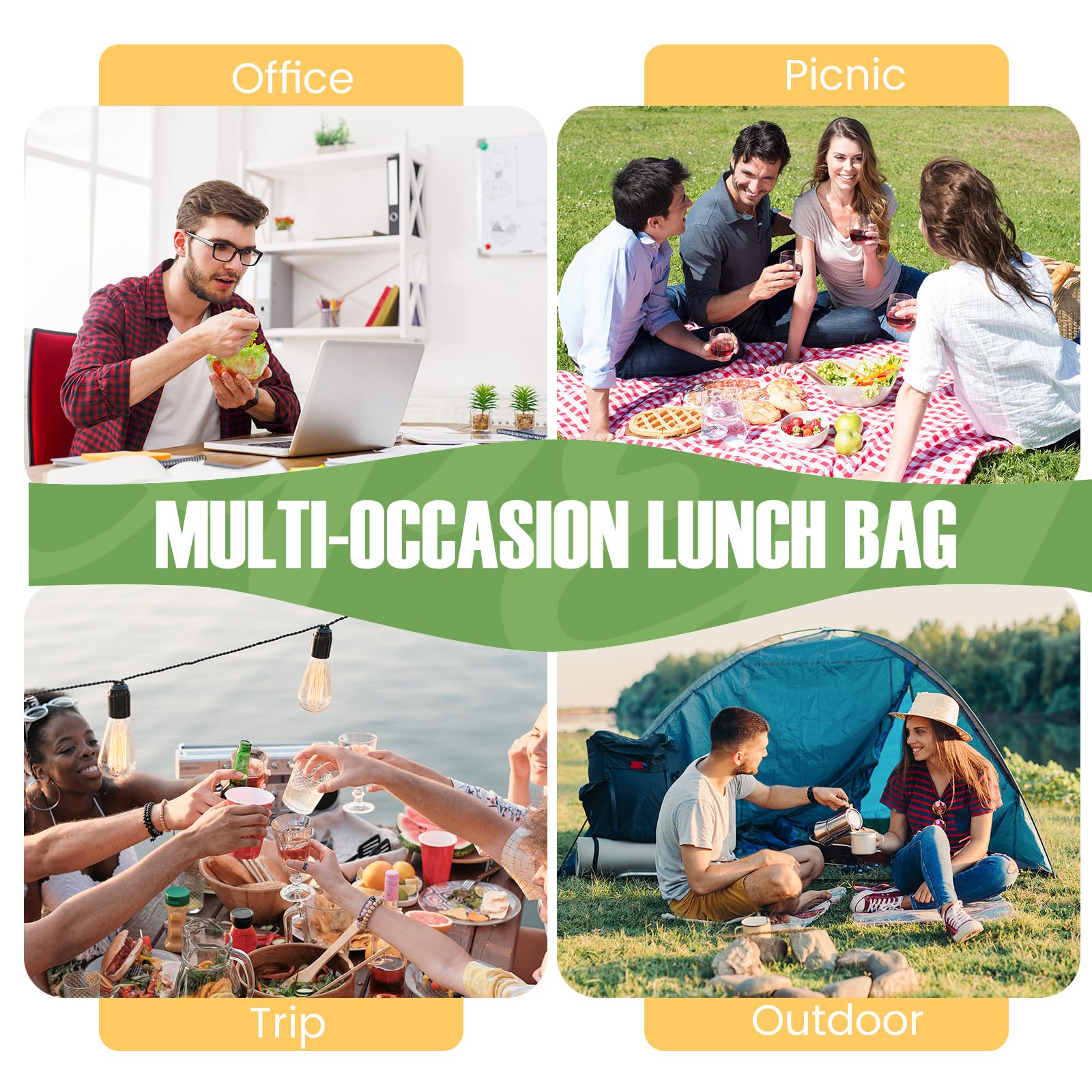 SRISE lunch bag is easy to wipe clean after meals