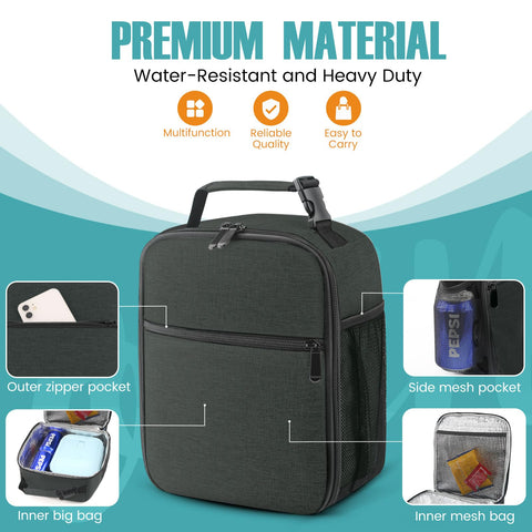 SRISE lunch bag is easy to wipe clean after spills