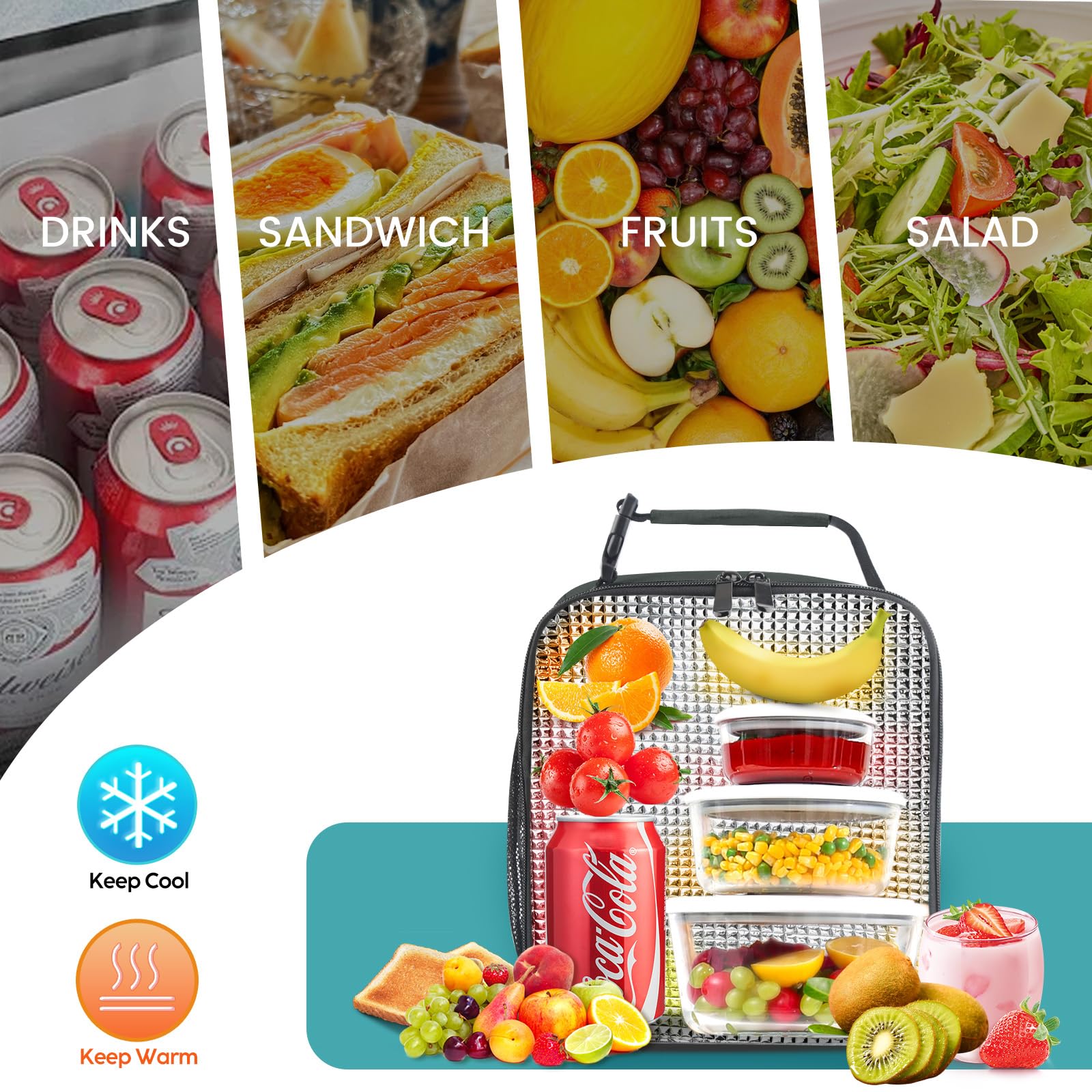 SRISE lunch bag ideal for office lunches and commutes
