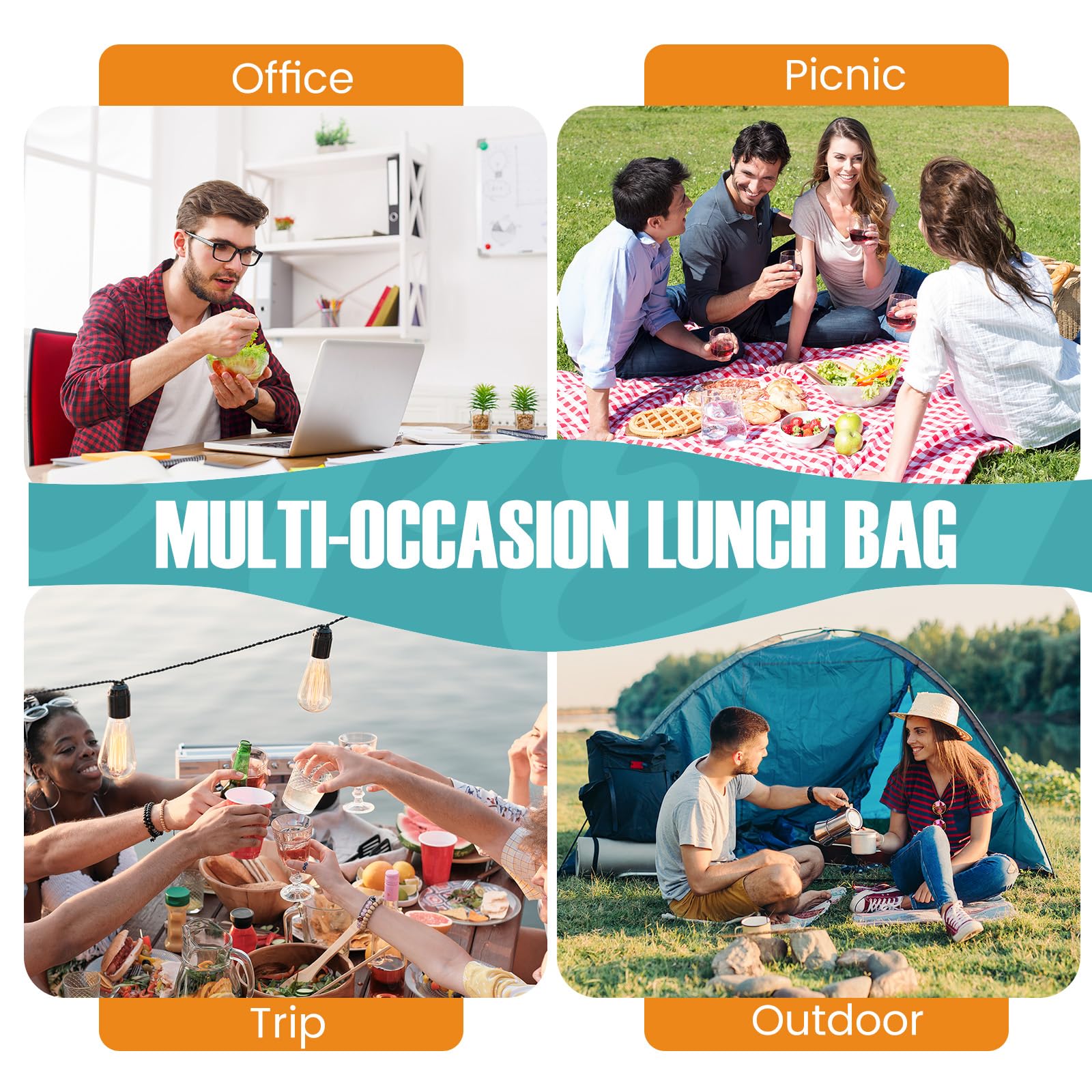 SRISE lunch bag suited for picnics and outdoor meals