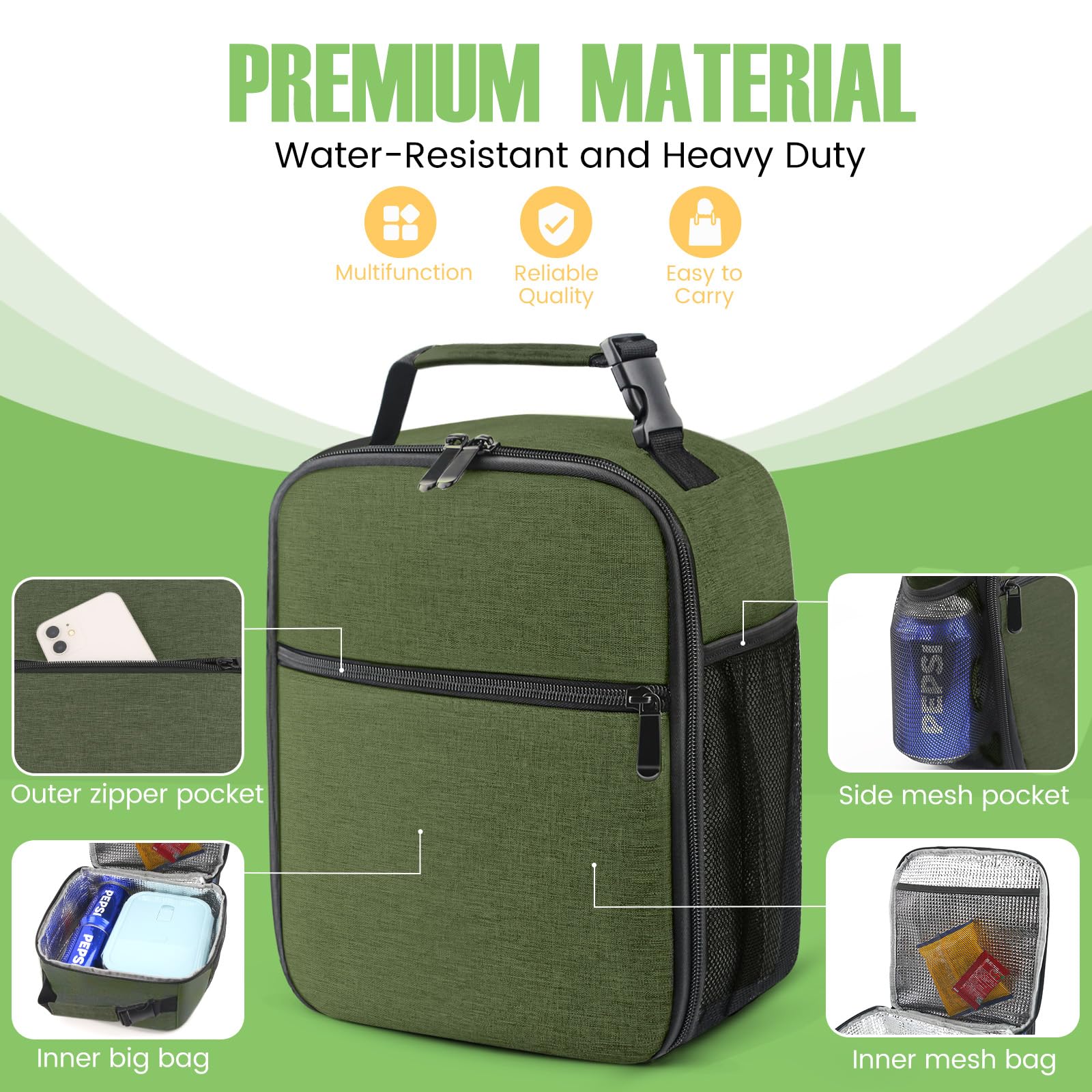 SRISE waterproof Oxford cloth exterior protects items in wet weather
