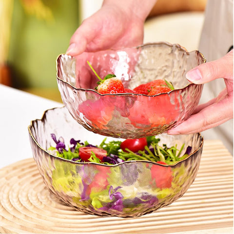 S.ROKE TTAN pink crystal bowl ideal for ice cream and desserts.