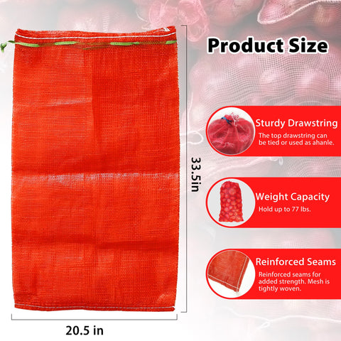 SRXES 31x20 inch mesh bag ideal for potatoes and vegetables.