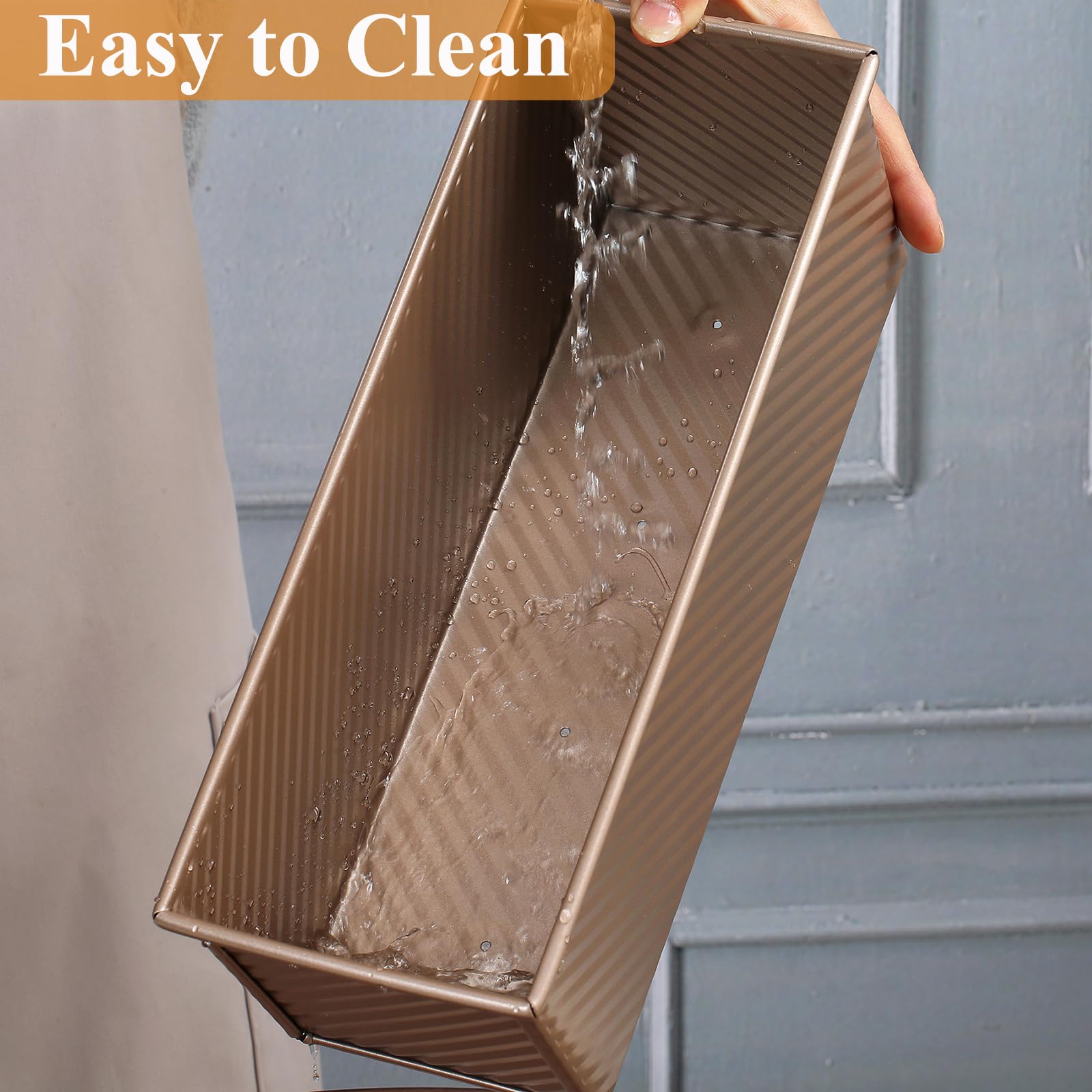 Pan distributes heat evenly for consistent crusts